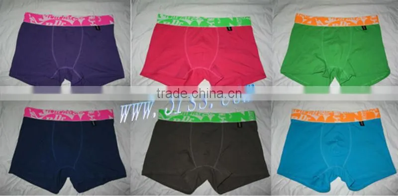 2014 cheap fashion china wholesale 6-colors underwear boxer men
