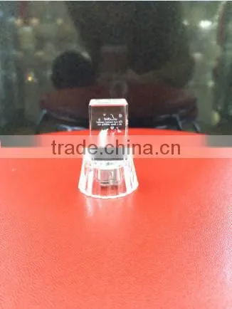 2D/3D Laser Crystal Cube Engraving With Glass Led Base