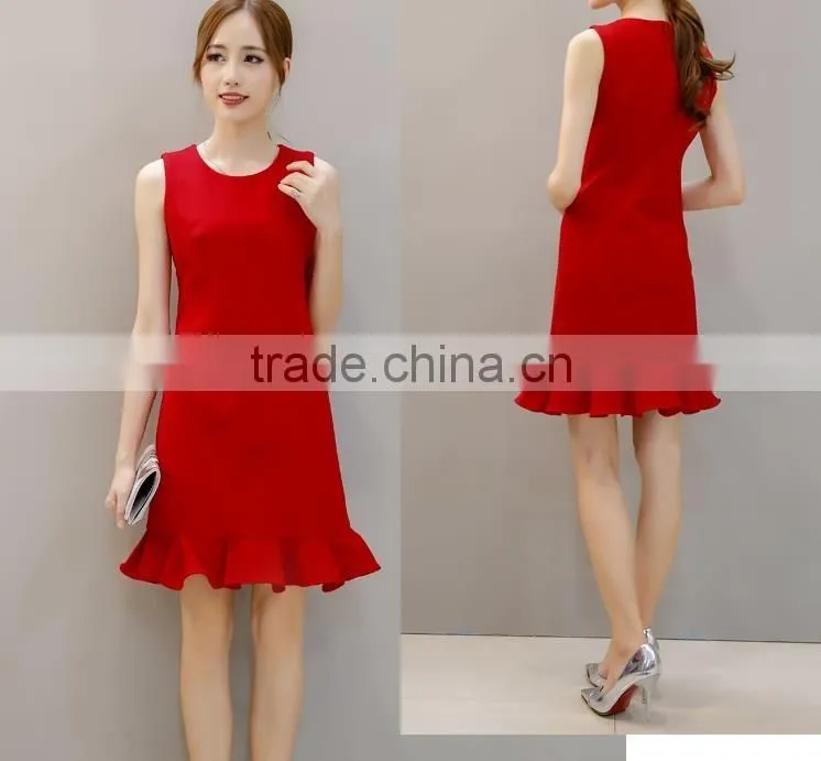 Women sleeveless flare tight dress girls sexy night dress photos club dress