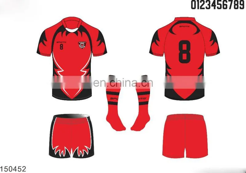 custom team high quality rugby jersey for sale