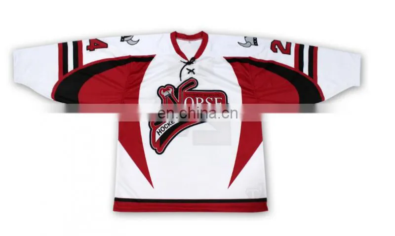 custom wholesale sublimation blank ice hockey jerseys
