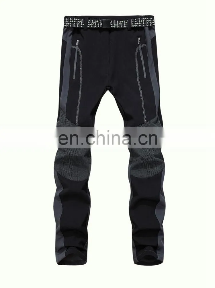 Winter warm trousers mens casual pants softshell
