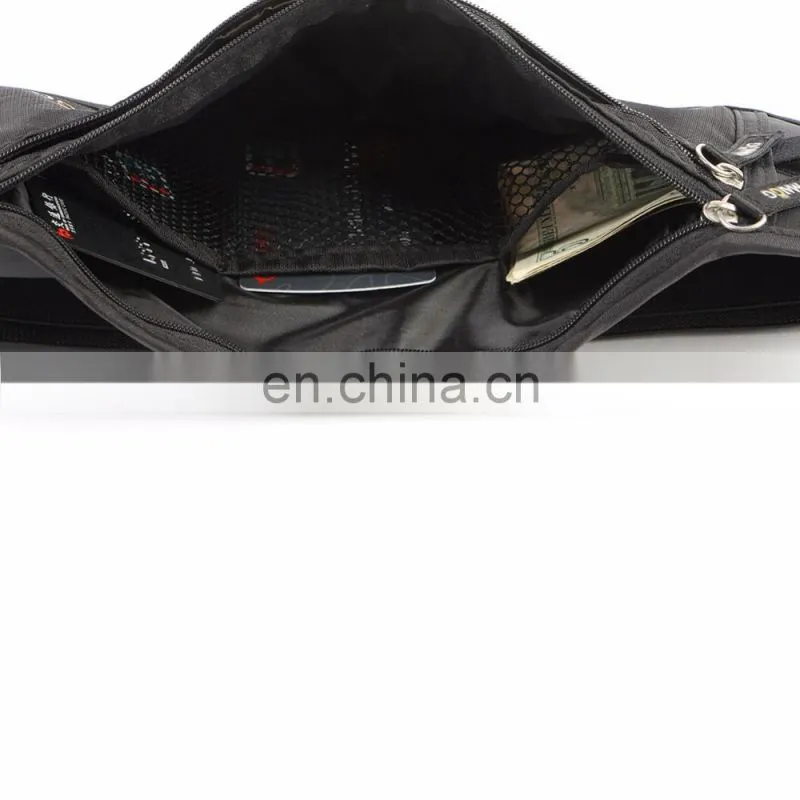 Black Color Smaller Ripstop Nylon Rfid Blocking Women Money Belt