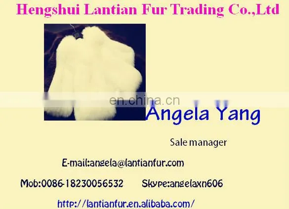 2017 Natural Rex Rabbit Fur Scarf Handsome rex rabbit fur scarf accept OEM real fur scarf