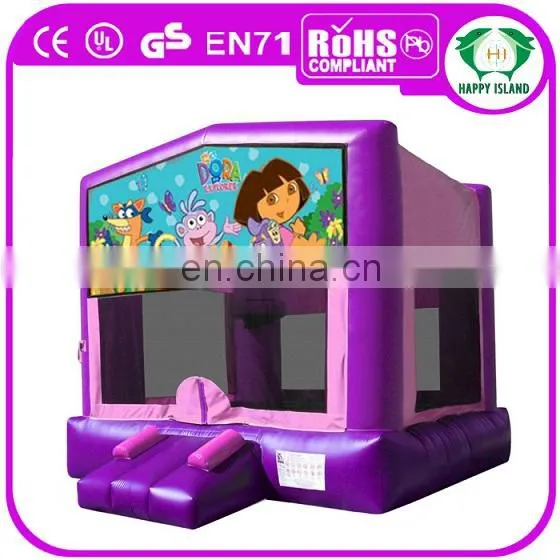 HI PVC high quality inflatable bouncy castles kids inflatable bounce bed bounce jumping castle for sale