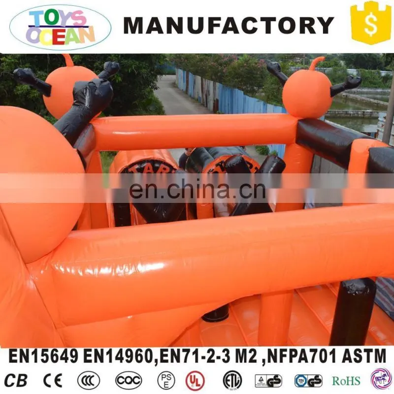Crazy halloween inflatable haunted house obstacle course for Kids