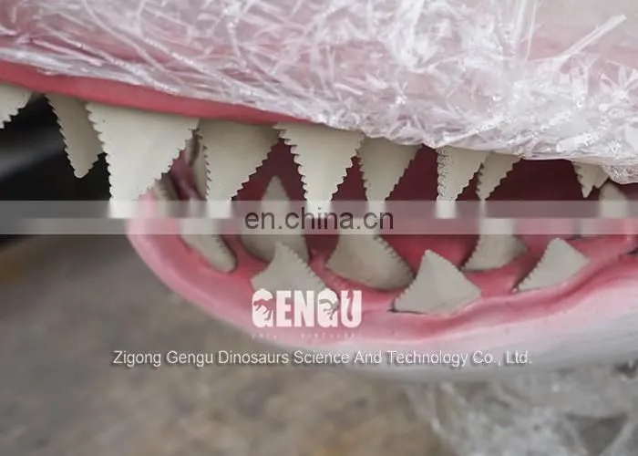 Realistic 3D Rubber Shark Model Robotic Shark
