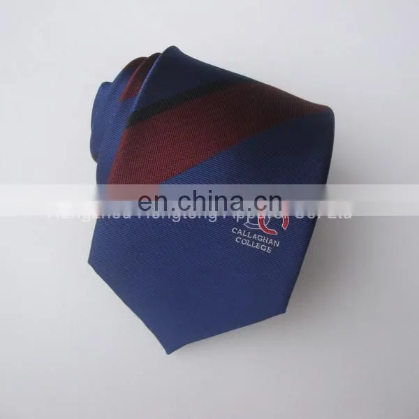 100% Polyester Tie with customer logo