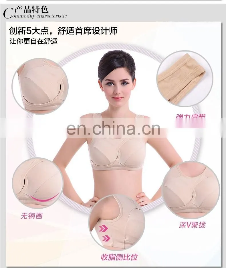 2016 Wholesale 100% cotton fitness gym wear sports bra#WX0029