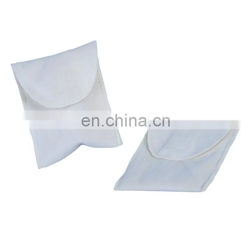 2016 wholesale hot sell white velvet comestic bag