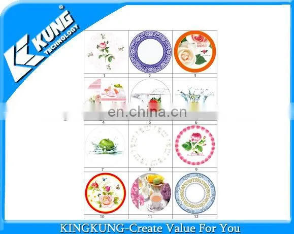 High quality printed foil paper for melamine tableware products