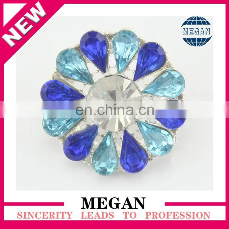 2015 new fashion design pearl rhinestone button wholesale