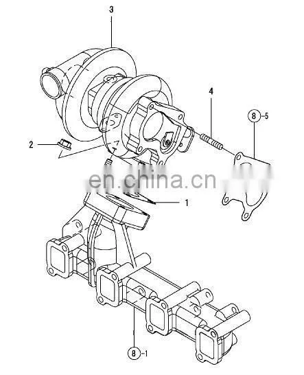 Diesel engine parts 4TNV84 tappet 129150-14200
