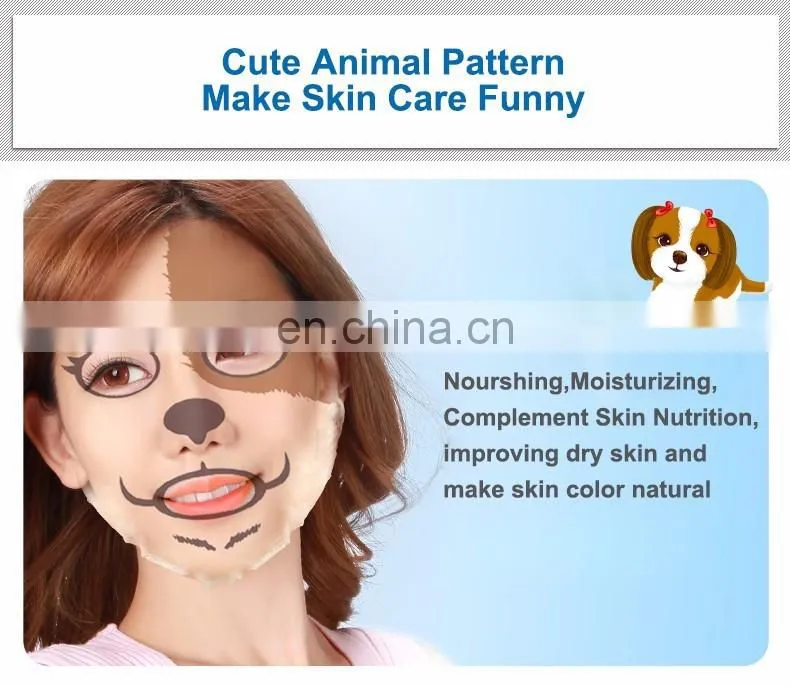 Animal Face Mask/Control Hydrating animal face mask/ Nourish Facial Mask