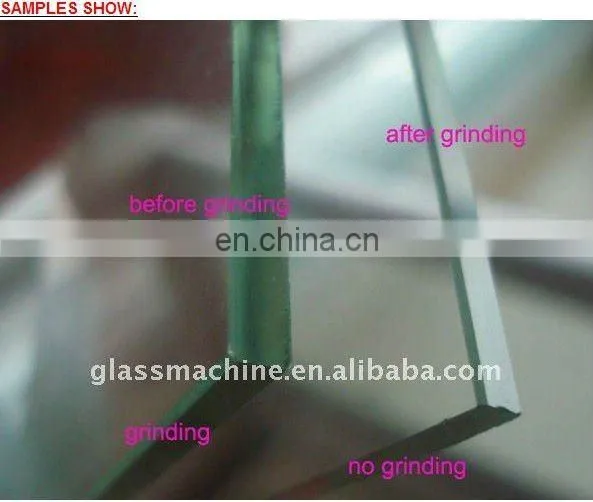 glass straight double line edge grinding machine