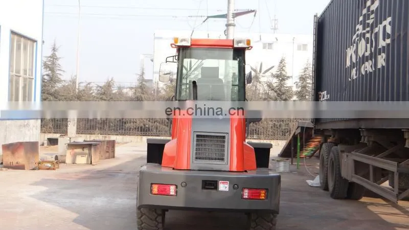 1600kg Rated loading Hydraulic boom front loader with road sweeper