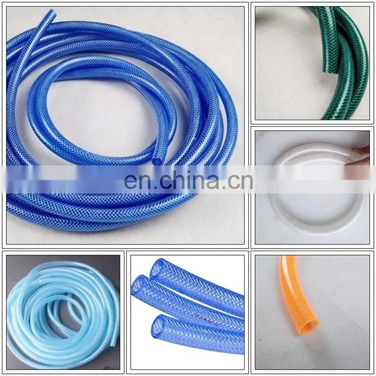 Factory Produce PVC Fiber Reinforced Hose Pipe / Braided Transparent Flexible PVC Garden Hose