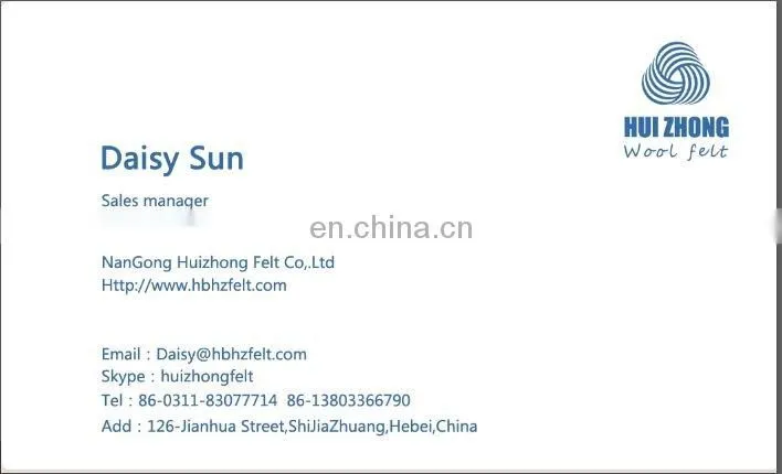 1-5mm thickness polyester felt from China supplier