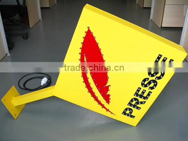2015 new design led open signs with remote/presse led sign/outdoor led presse signs with infrared remote control