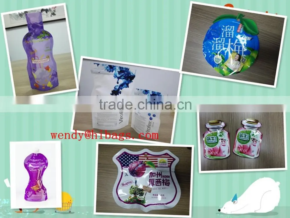 customized printing kitchen soup bag with easy tear/meat soup bag