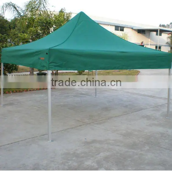 Steel Pop Up Marquee Trade Show Tent Frame 3x3m ( 10ft X 10ft),30mm, with Green canopy & Valance(Unprinted)