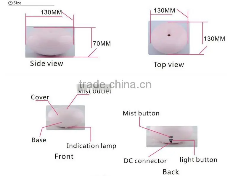 Hot sale essential oil diffuser/humidifier