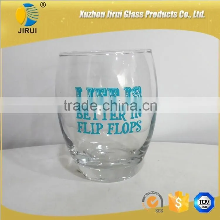 High White Glass Cup for beer Wholesale