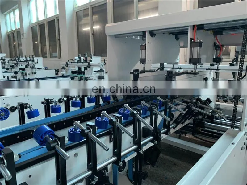 UFG800B Economic Middle medium speed Automatic straight line Paper Box Folder and Gluer
