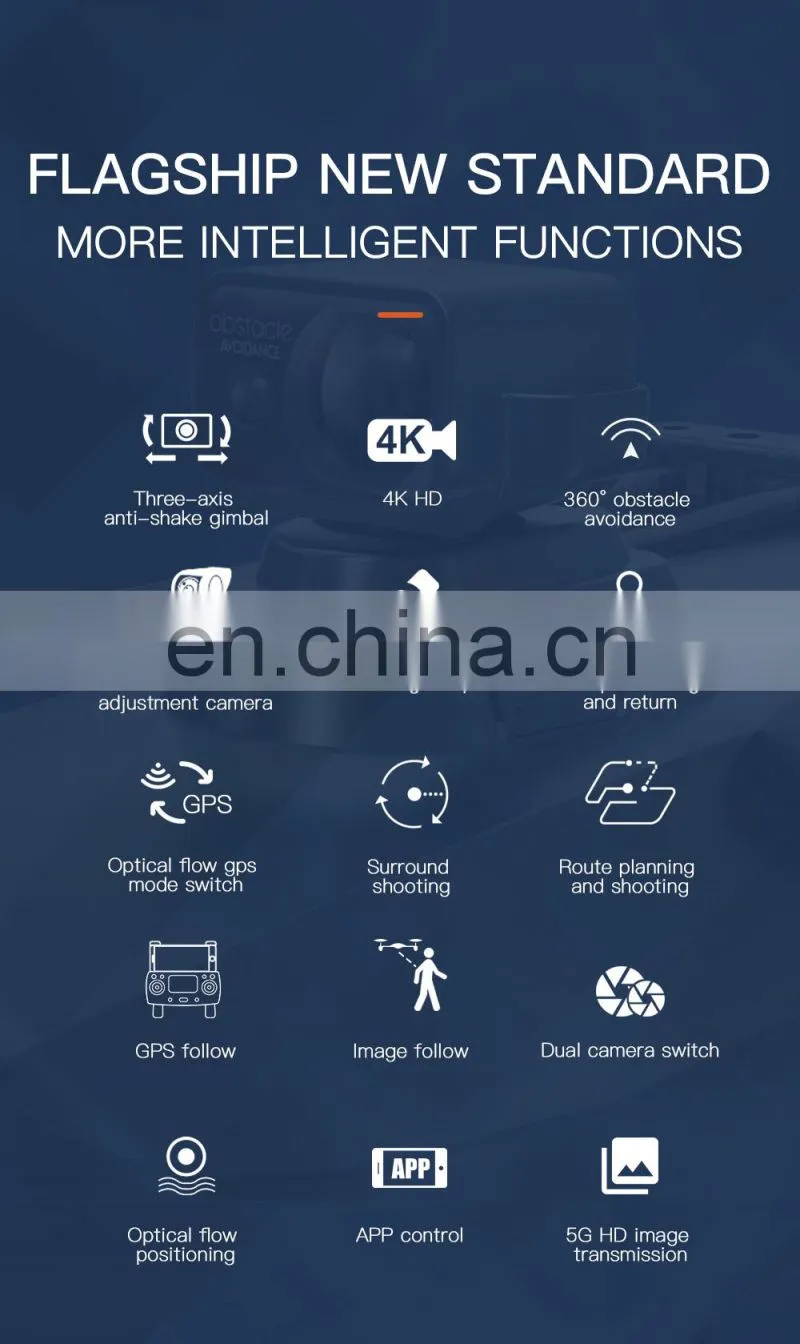 SG908 PRO 4K camera can foldable 3 axis gimbal camera EIS anti-shake smart follow headless mode drone