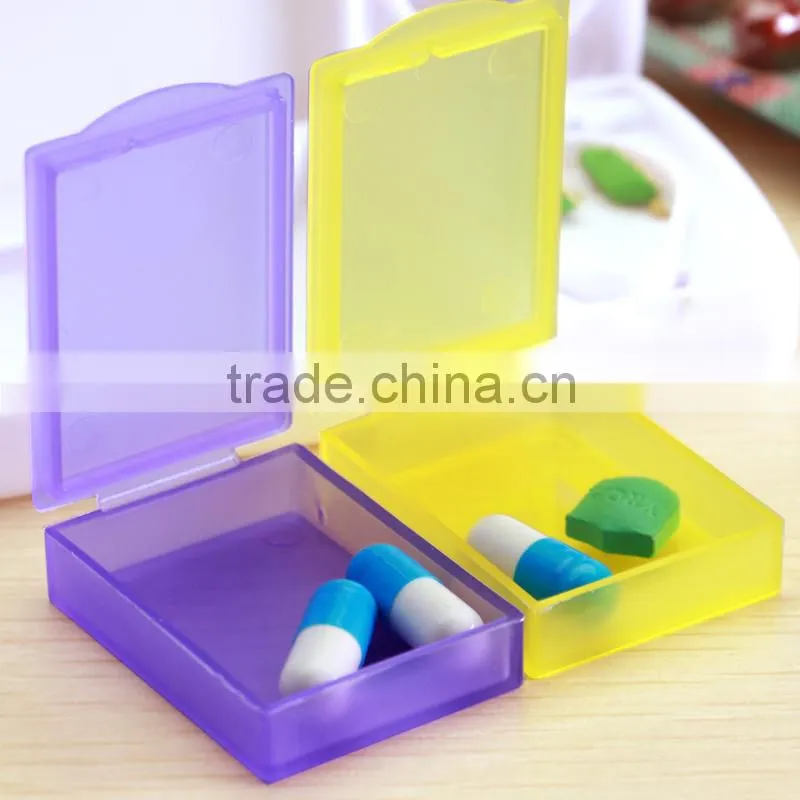 plastic gift pill cutter box and case with blade