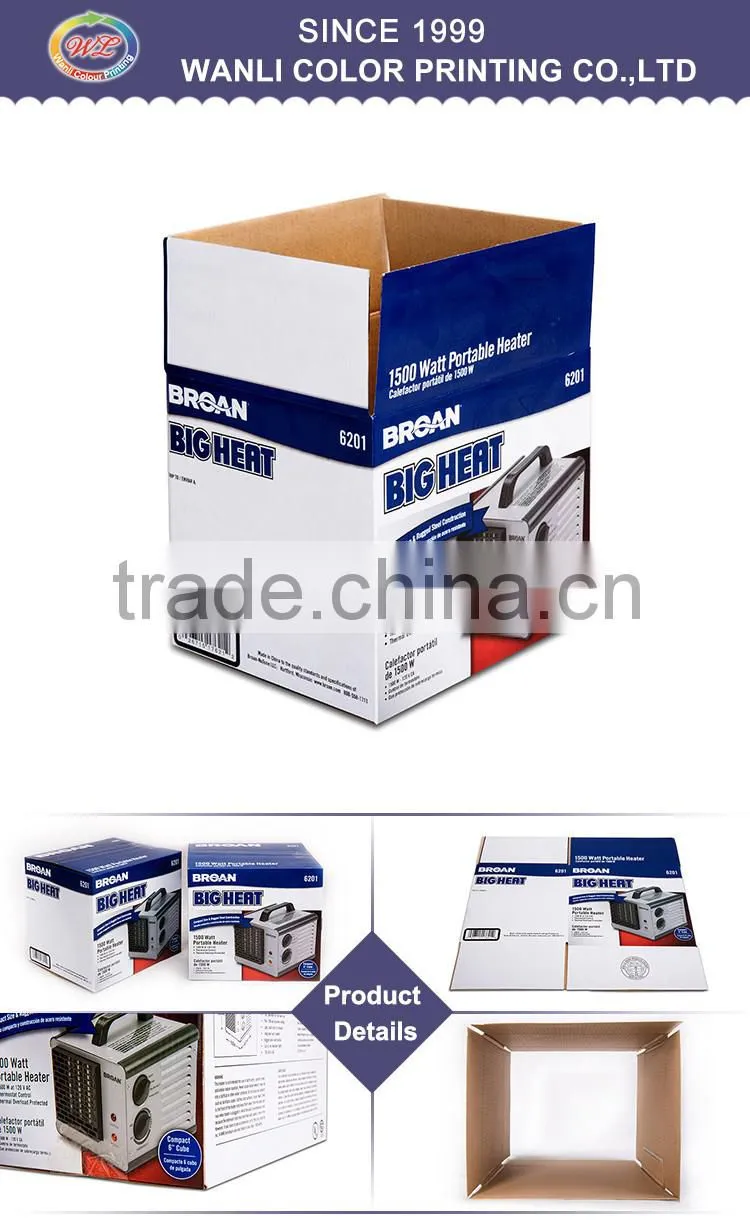 Recyclable Paper Wholesale Custom Tuck Top Corrugated Box