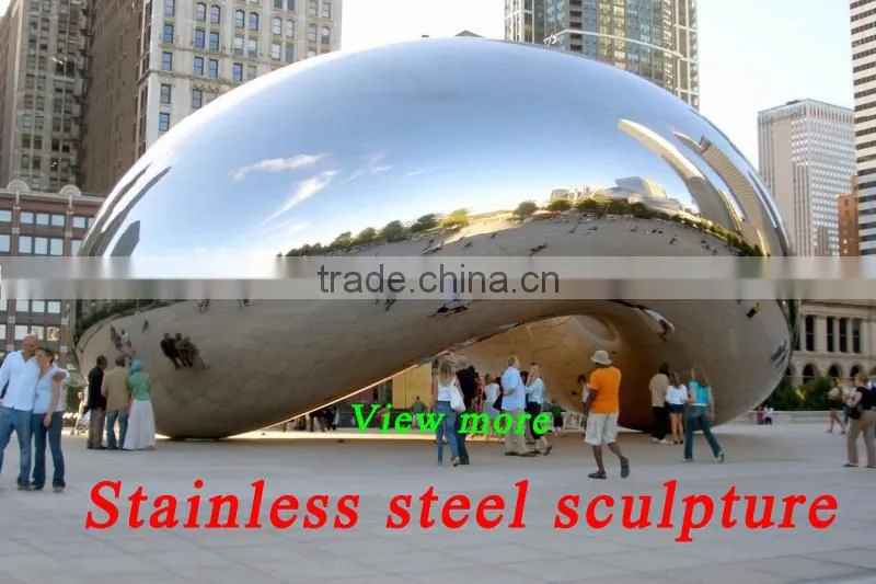 Famous garden large modern art painted metal sculpture