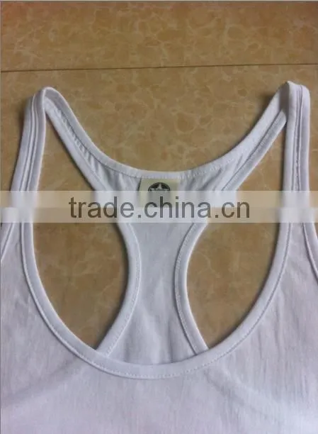 OEM Tank Tops Gym Wear Stringer Tank Top Wholesale Clothing / Stringer Vest With Printed wholesale from China supplier
