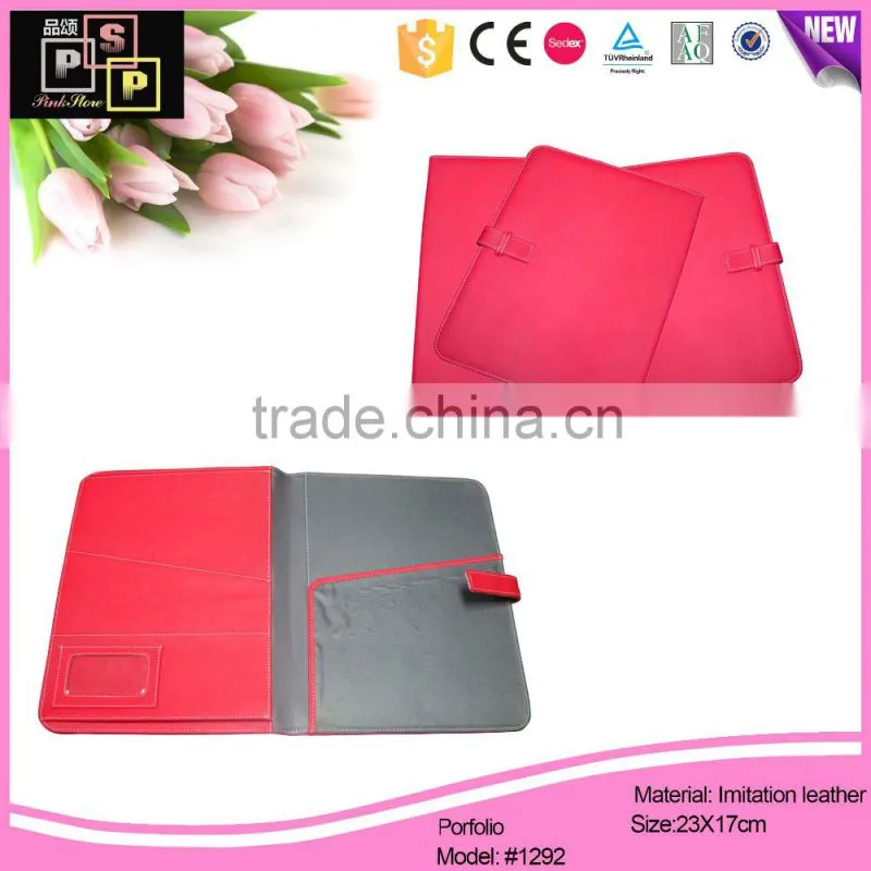 2016 Top Quality Custom Office Leather Notebook Profolio