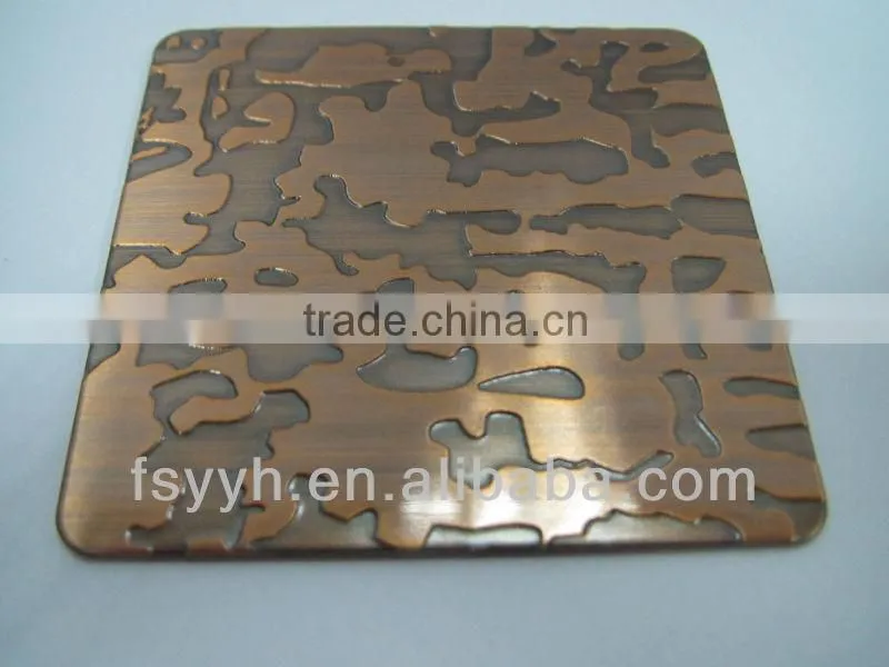 201 etched ss metal sheet