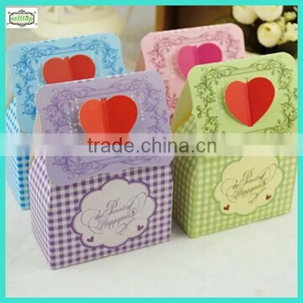 Cheaper cute 230g paper wedding chocolate packaging box