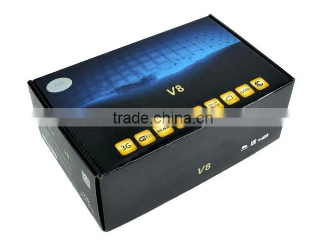 hot selling v8 hd dvb s2 satellite receiver v8 support youtube/youpron/web tv v8 hd receiver