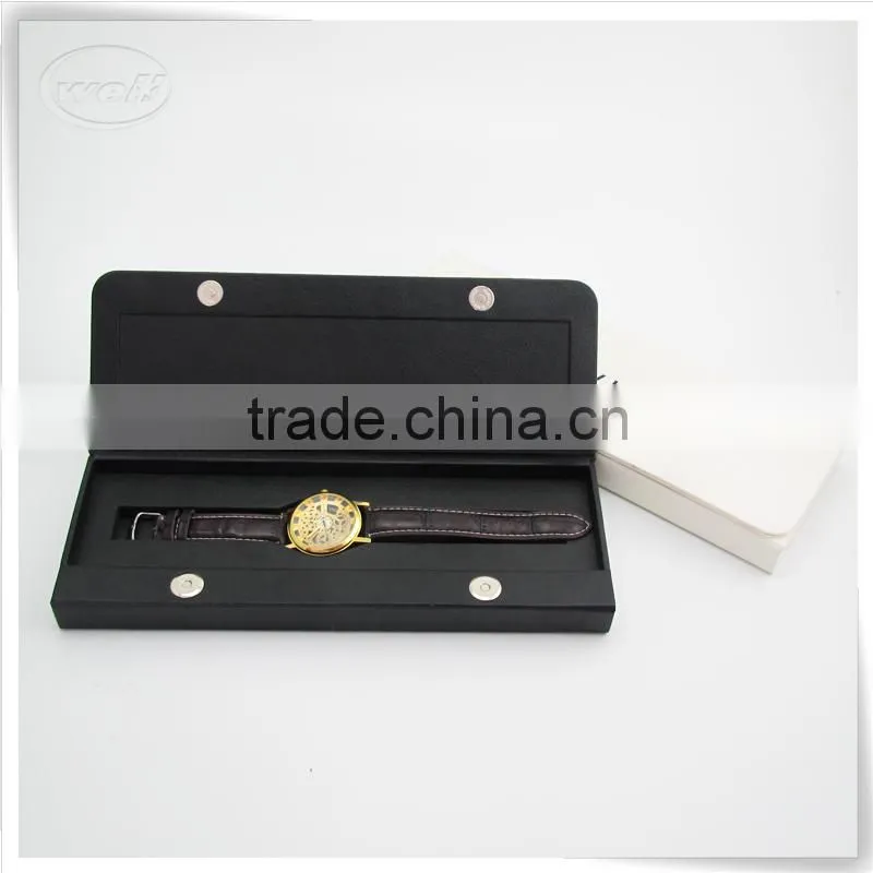 Luxury handmade packing pu leather watch organizer