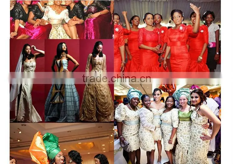 Mitaloo 2015 New Stock Nigerian George Lace With Sequins And Embroidery In Apparel MGP0036