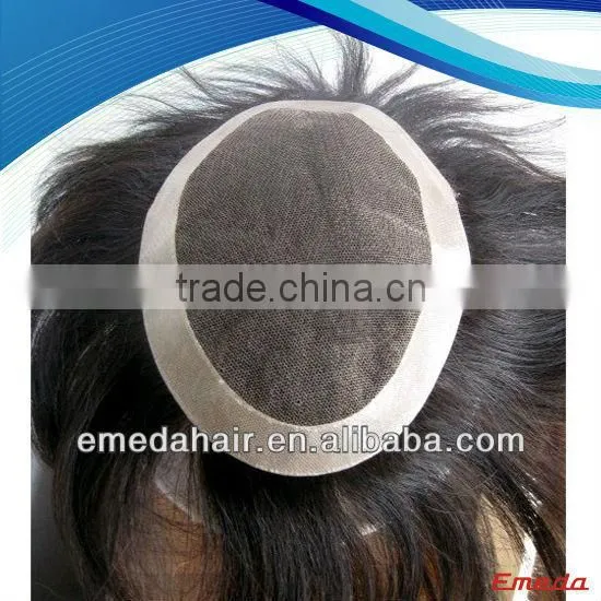 Top grade aaaaa+ human hair womens toupee human for invisable toupee