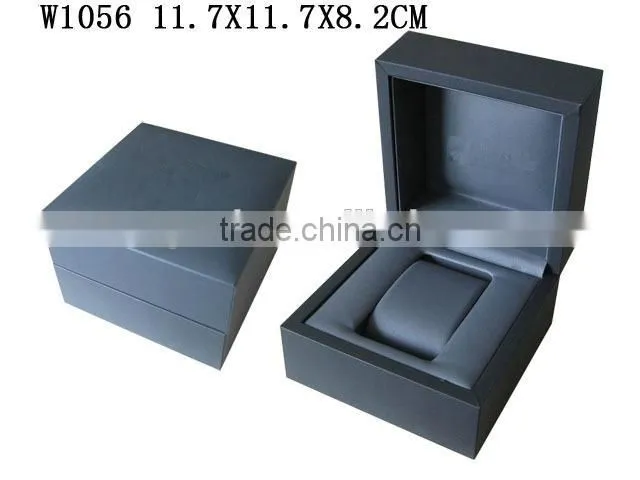 Luxury Leather Covered Wooden Outside Jewelry Watch Box Wholesales Custom Logo W1056