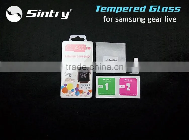 Most popular Mobile tempered glass 2.5 D 9H hardness screen protector for samsung gear live tempered glass