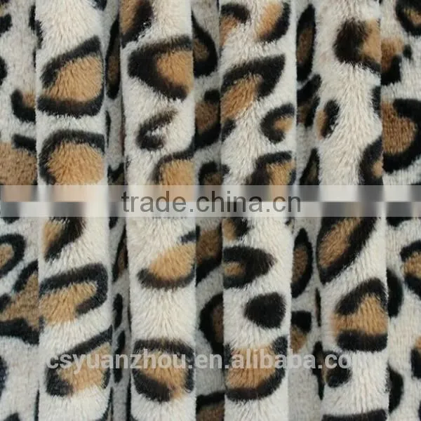 discount polyester plush faux fur fabric