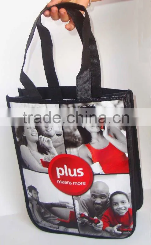 reusable non-woven bag with round corner