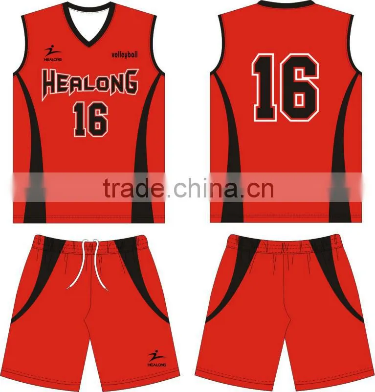 sublimation custom volleyball uniform wholesale jersey