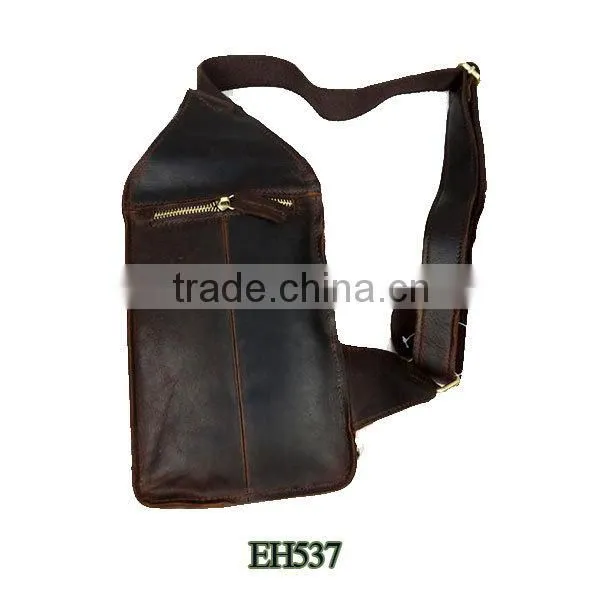 The great popular men leatehr waist bag the leather chest belt bag wholesale
