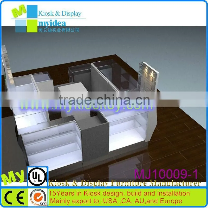 2014 most fashional Modern Glass watch display showcase/e cigarette display stand
