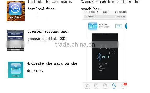 bluetooth rfid tag for android 4.3 sumsang galaxy 3,4 note 3,4 with photograph function