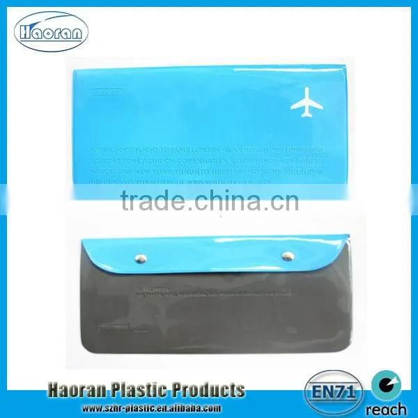 Hot sale custom design passport holder ticket wallet and luggage tag for traveling
