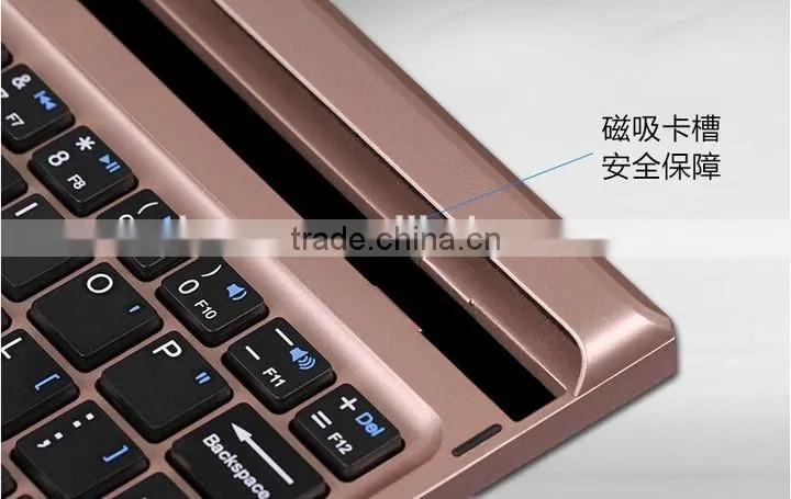Ultra thin aluminium alloy bluetooth keyboard for iPad mini 4 Tablet PC wireless keyboard